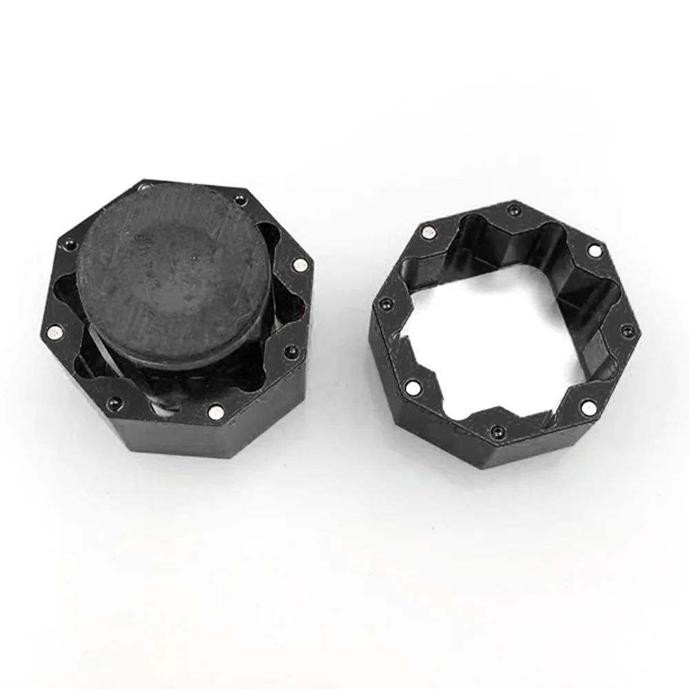 

Aluminium Alloy Cue Chalk Box Holder Octagonal Mini Billiard Chalk Case Portable Pool Cue Chalk Holder Billiards Game