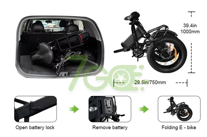 48V 15AH 250W  electric bike ebike Foldable E-Bike 20 Inch fatbike electric folding fat bike e bicycle