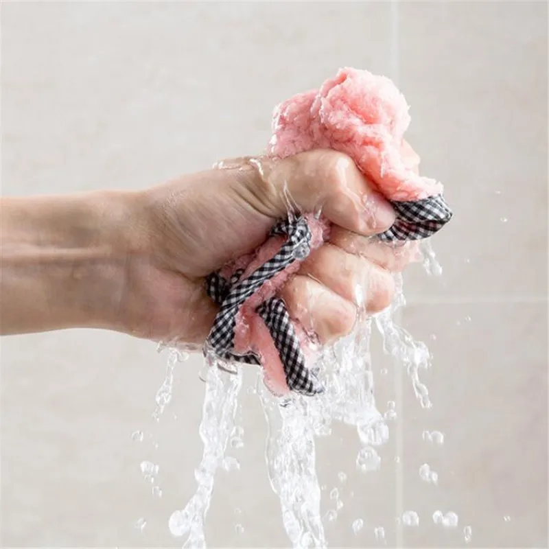 3/5Pcs Microfiber coral rags absorbent oil removal Dish cloths Kitchen cleaning cloths