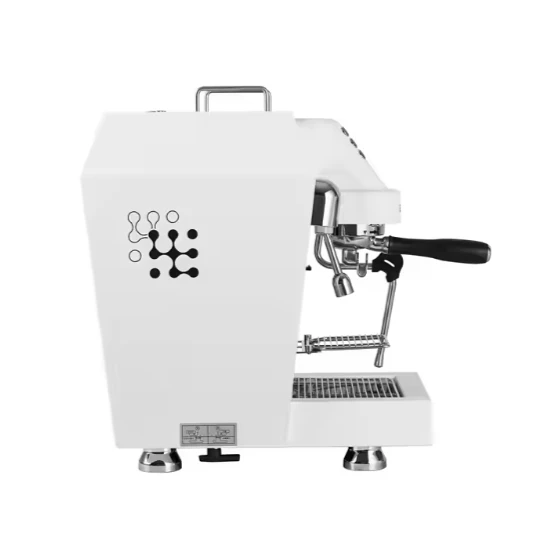 Nueva máquina de café semiautomática comercial de acero inoxidable con molinillo de goteo con palanca de vapor adecuada para restaurantes de autoservicio