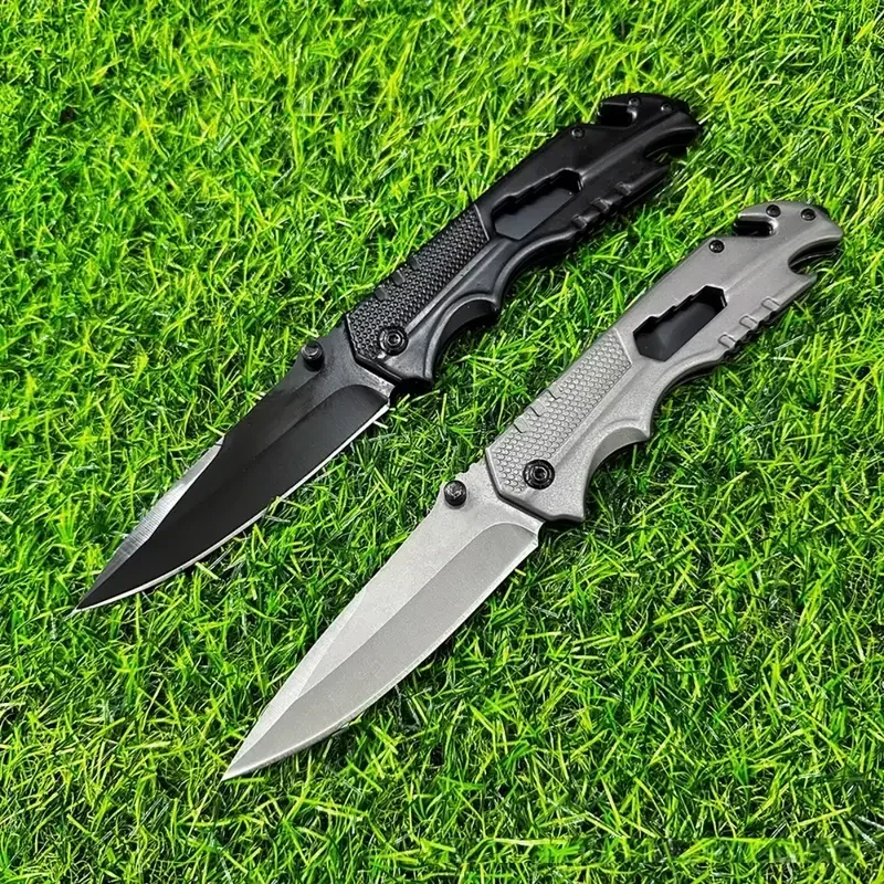 Hochharter Taschenmesser aus Edelstahl, klappbares Obstmesser, multifunktionales tragbares EDC-Werkzeug für den Außenbereich, Camping- und Überlebensmesser. – Detail 4