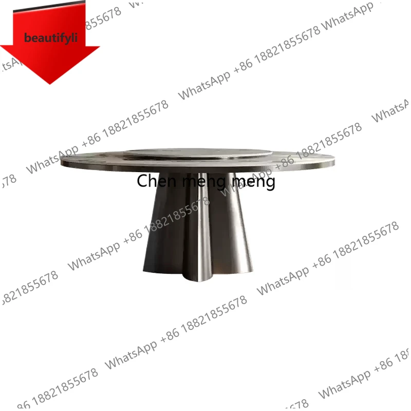 A55 Modern Simple Round Table High Quality Aesthetics High Quality Light Luxury Restaurant Table Unusual Mesas De Jantar Furnitu