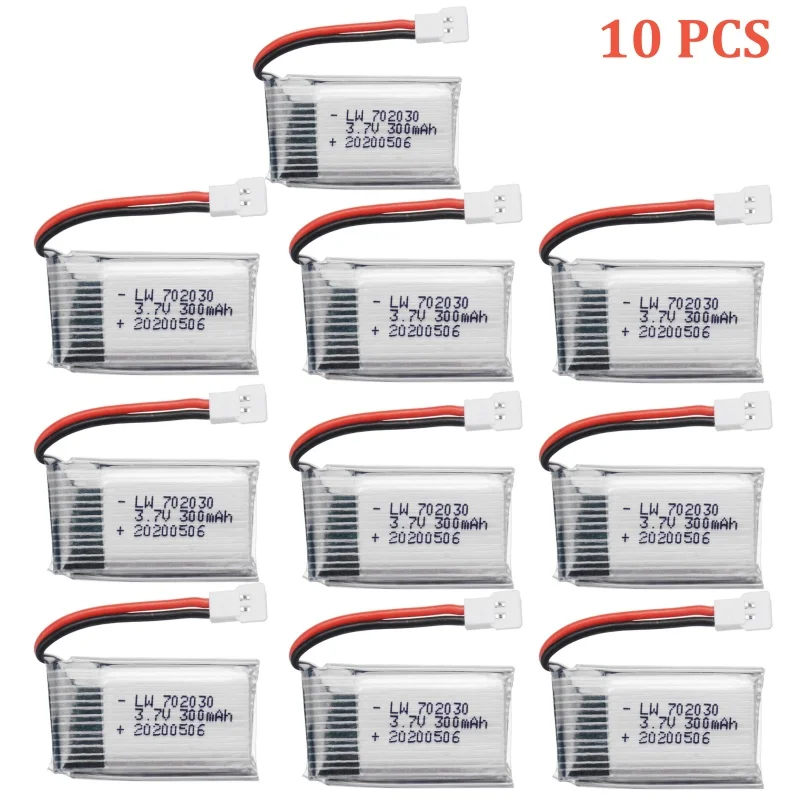 3.7V 300mAh lipo batterij Voor E55 FQ777 FQ17W DFD F180 FY530 U816 U830 H107 X11C Batterij 20C 702030   Voor RC Quadcopter reserveonderdeel
