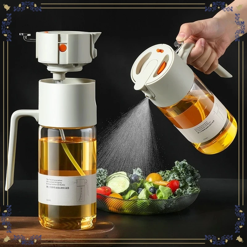 Gadgets Bar Dual-purpose Automatic Opening and Closing Oil Bottle Kitchen Accessories Leak-proof Kitchens Spray Supplies Tools