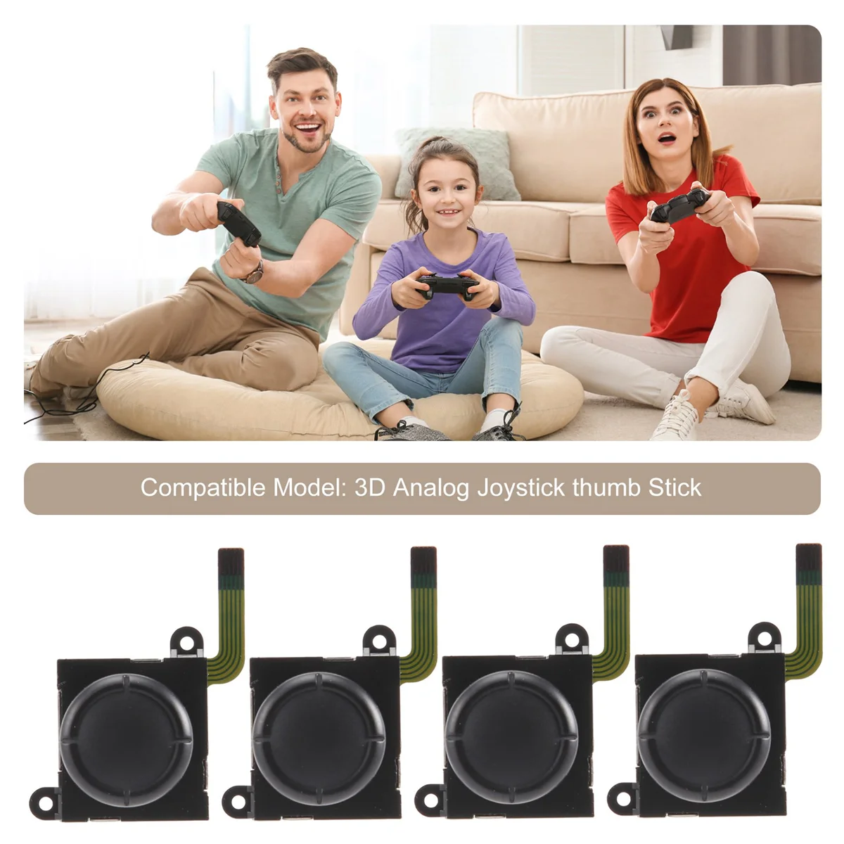 10 Stück Ersatz 3D Analog Rocker Joy Stick für Nintendo Switch Controller NS Gamepad Joycon Game Pad