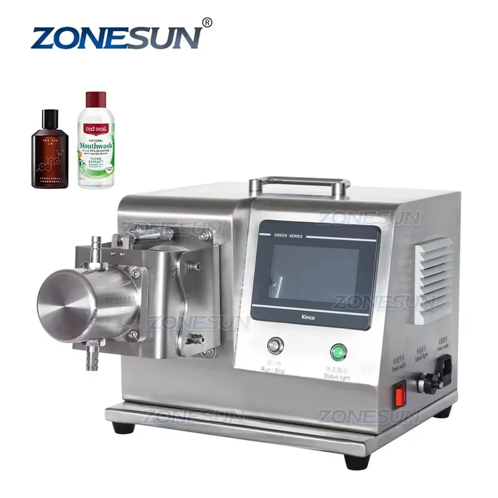 ZONESUN ZS-CPYT1 Single Head Ceramic Plunger Pump High Accuracy Glass Vial Essential Oil Bottle Liquid Filling Machine