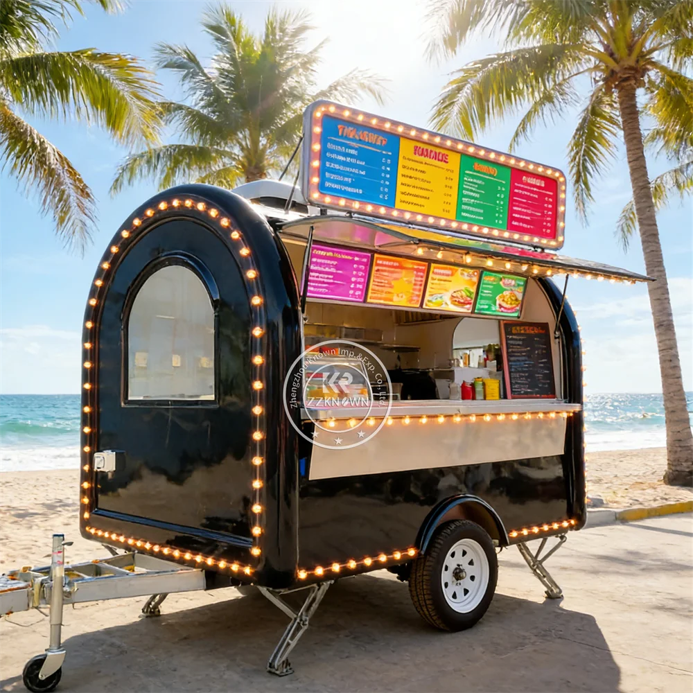 

Outdoor Pizza Food Shop Coffee Ice Cream Coffee Trailer Coffee Van Mobile Street Food Truck For Catering