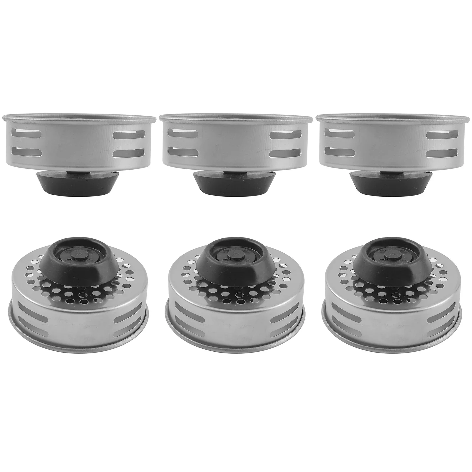 Practical Stainless Steel Sink Drain Filters 6Pack  Smooth Water Flow  Prevents Clogged Pipes  Suitable for Kitchen and Bathroom