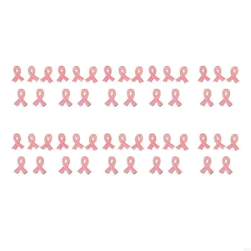 B95F Brustkrebs-Bewusstseins-Anstecknadeln, Schleife, Anstecknadel für Wohltätigkeitsaktivitäten
