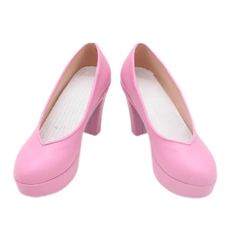 Lilysa Amano Lilliel Cosplay chaussures unisexe Mikari Tachibana PU bottes à talons hauts pour Halloween carnaval fête de noël