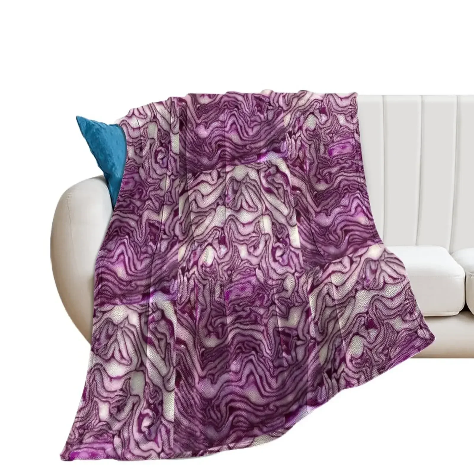 Red cabbage Throw Blanket Extra Large Throw Stuffeds Beach Blankets