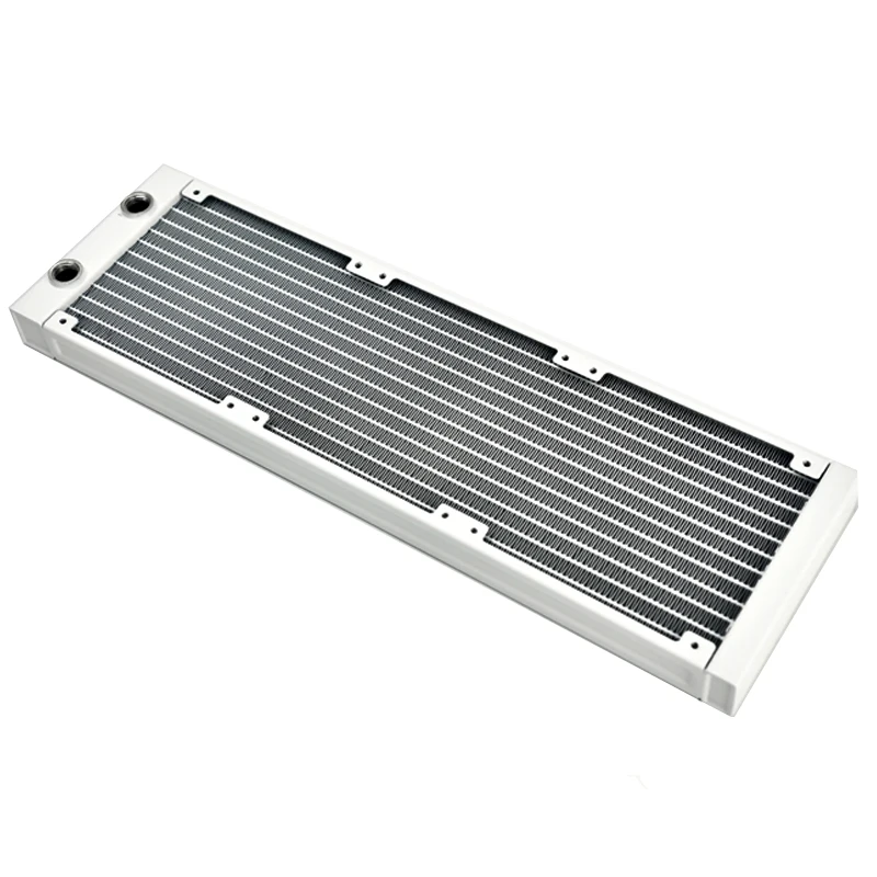 Syscooling biała chłodnica wodna 120 240 360 aluminiowa chłodzenie wodne rzędowa komputerowa obudowa chłodząca wodą diy 27mm grzejnik — zdjęcie produktu 6