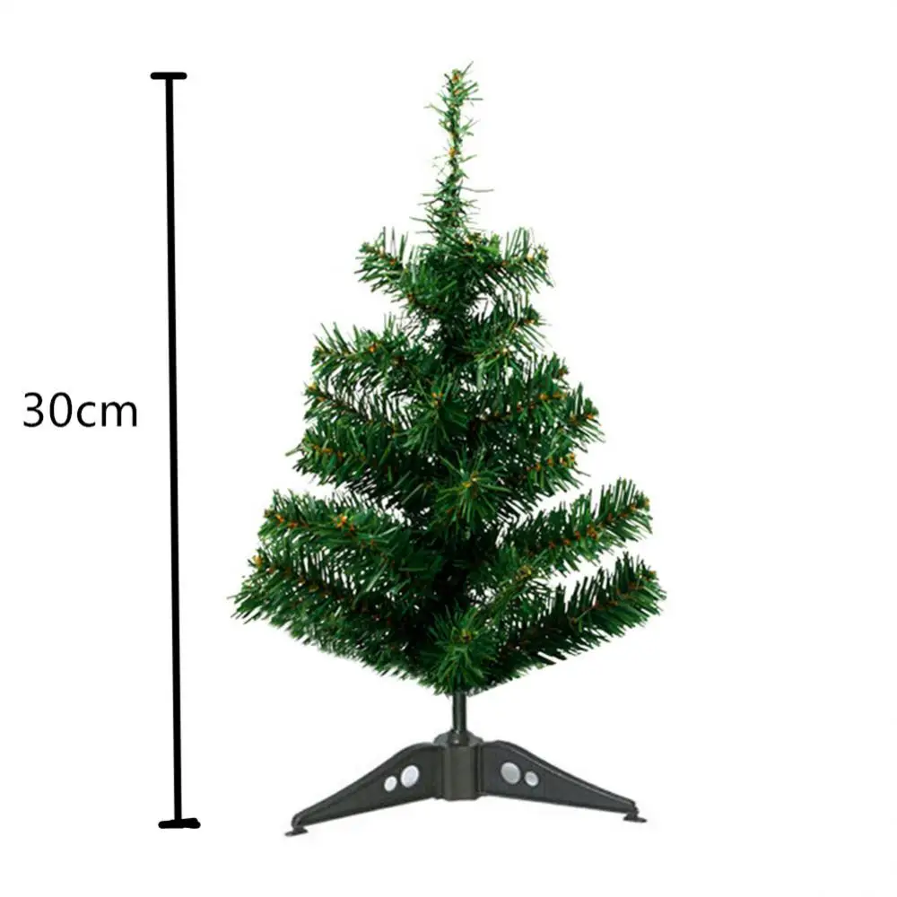 1PCS Gift Festive Pvc Mini Christmas Tree With Decorations Holiday Best-selling Christmas Decoration High-quality 3*aa Battery