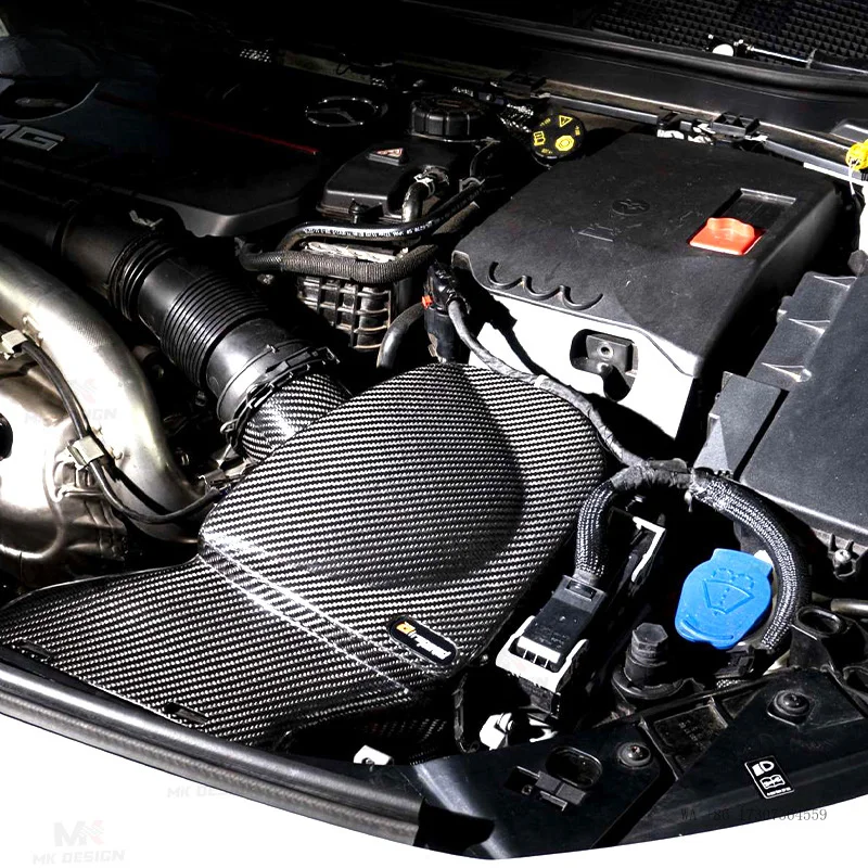 Hot Suitable for Mercedes-Benz AMG A35 A35L CLA35 Airspeed Dry Carbon Fiber Air Intake Kit Airbox