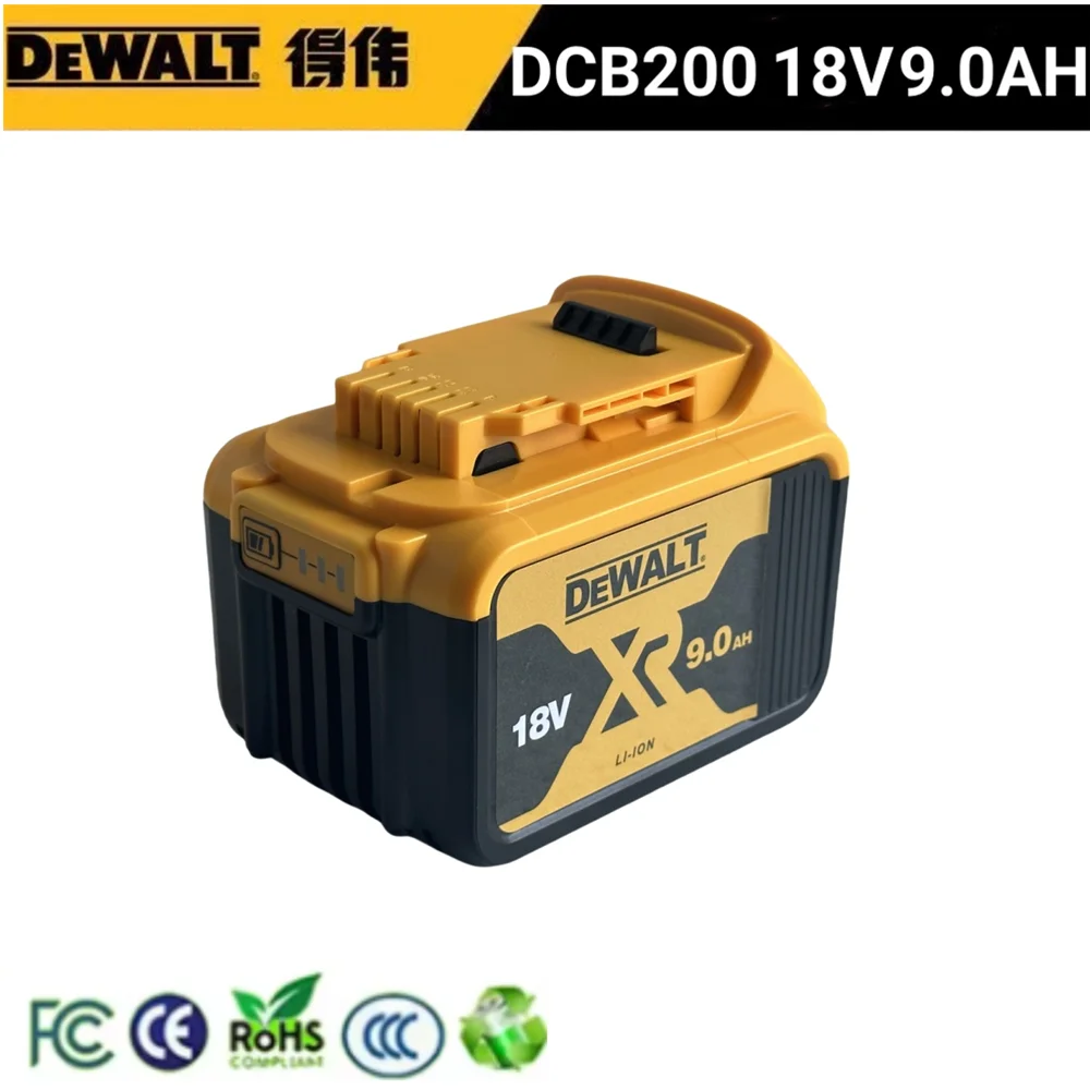 9000MAH Dewalt DCB200 Replacement Battery Compatible For Dewalt 18V 20V Tools DCB120 DCB182 DCB200 DCB609 Battery