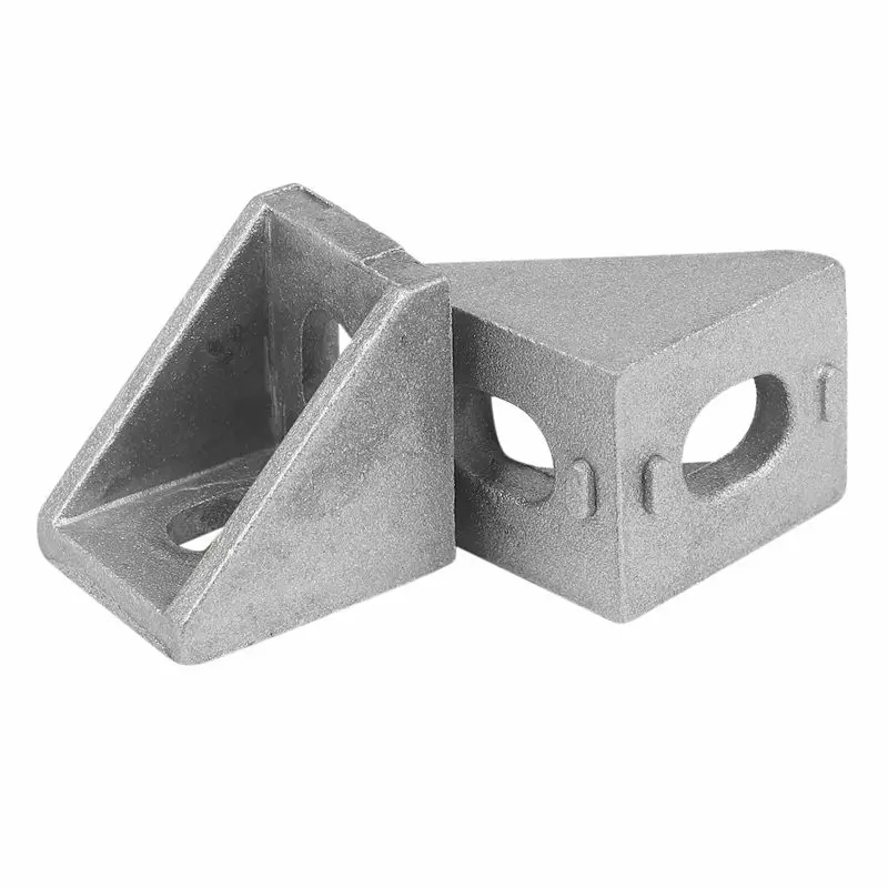 RMWIN-100Pc 2020 Corner Fitting Angle Aluminum 20 X 20 L Connector Bracket Fastener Match Use 2020 Industrial Aluminum Profile