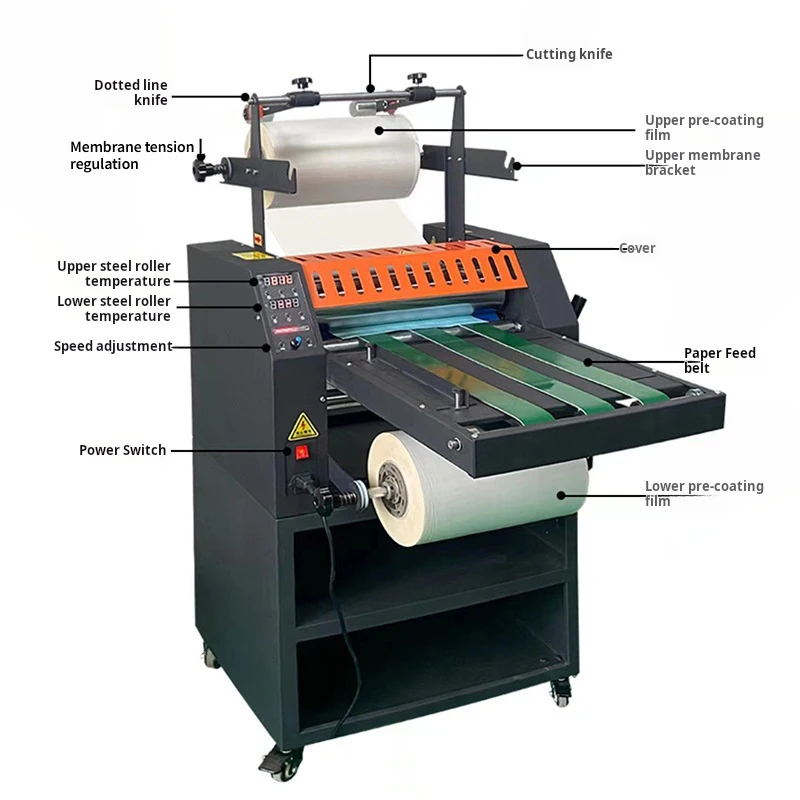 Fully Automatic A3/A4 Laminating Machine Versatile Independent Temperature Control For Single Double-Sided For A5 Paper Size
