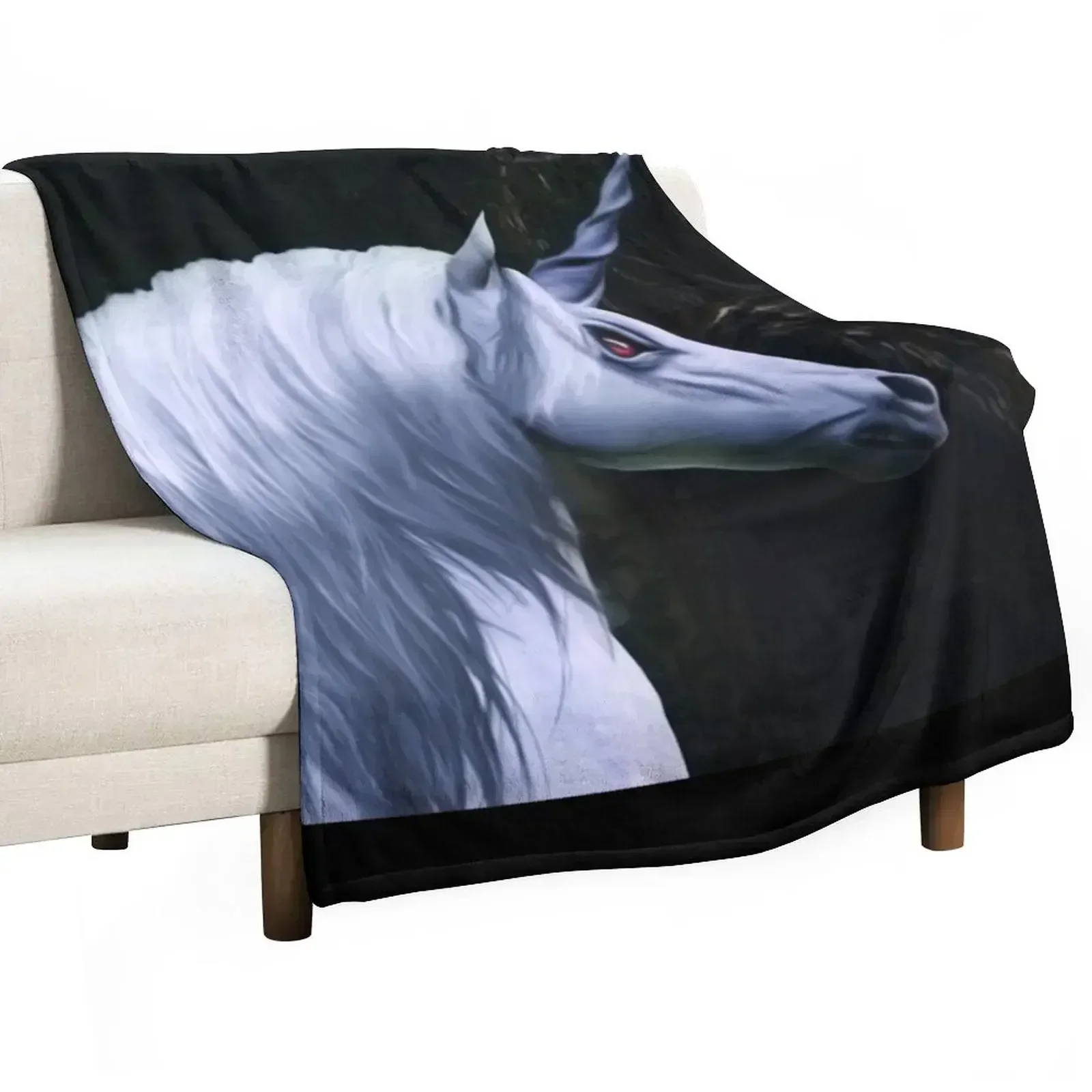 Angry unicorns - B99 Throw Blanket manga Plaid decorative for sofa Cute Thermals For Travel Blankets