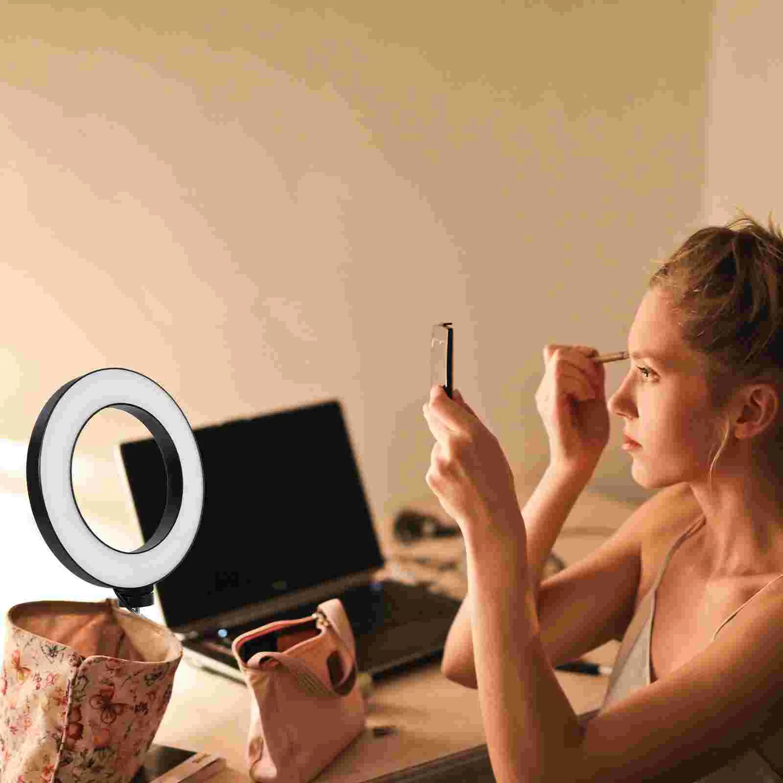 

Live Fill Lamp Streaming Clip on Adjustable Ring Makeup LED Circle