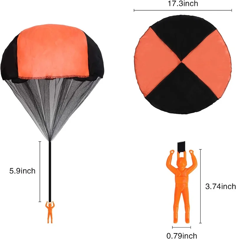 10er Pack Fallschirm Spielzeug Gewirr frei werfen Spielzeug Fallschirm Kinder Outdoor-Spielzeug fliegende Geschenke für 3 4 5 6 7 8 9 Jahre alten Jungen Mädchen Spielzeug