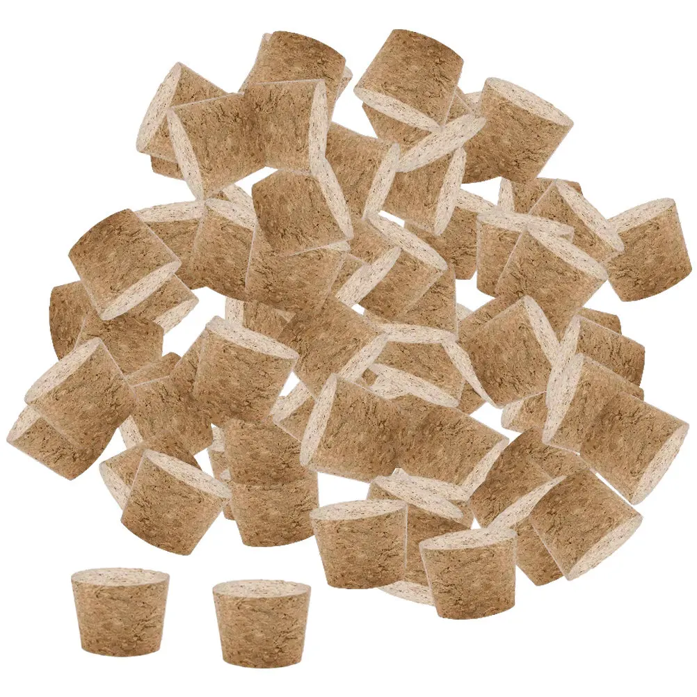 100Pcs Wine Bottle Cork Stopper Natural Wood Reusable Sealing Plug for Opened Wine Beverages Home DIY Crafting Decoration Bulk