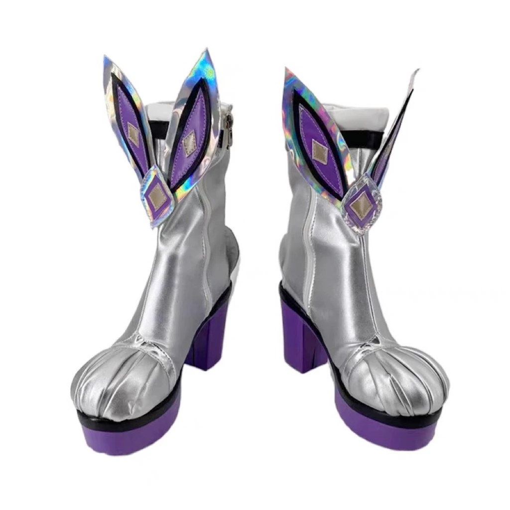 Lol batalha coelho miss fortuna cosplay traje jogo lol cosplay sapatos sexy sapatos femininos botas nova pele
