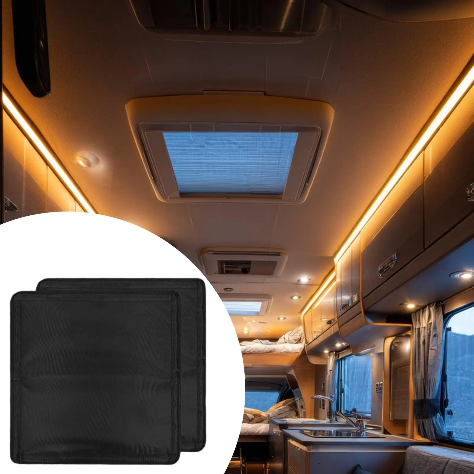 

Waterproof Thickened Oxford RV Fan Vent Cover Heat Insulation Sunroof Shade for RV Trailer