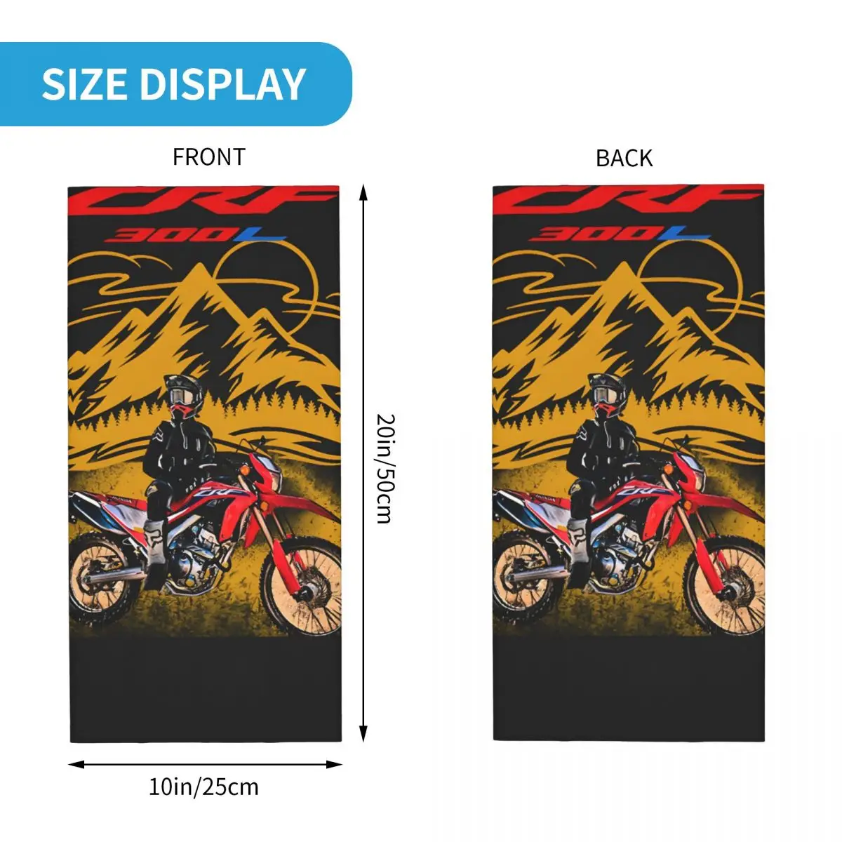 Mountains Bandana Neck Gaiter Motorcycle Club C-CRF Face Scarf Multifunctional Headwear Cycling Unisex Adult Winter