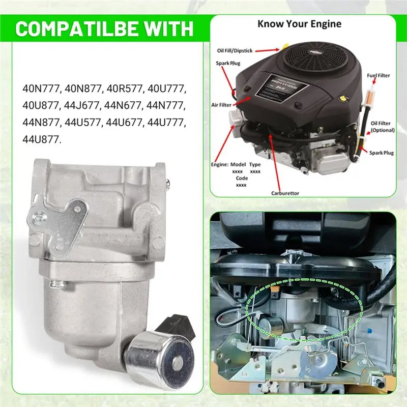A98M Carburetor & Fuel Pump Kits 593200 For Briggs & Stratton G02826