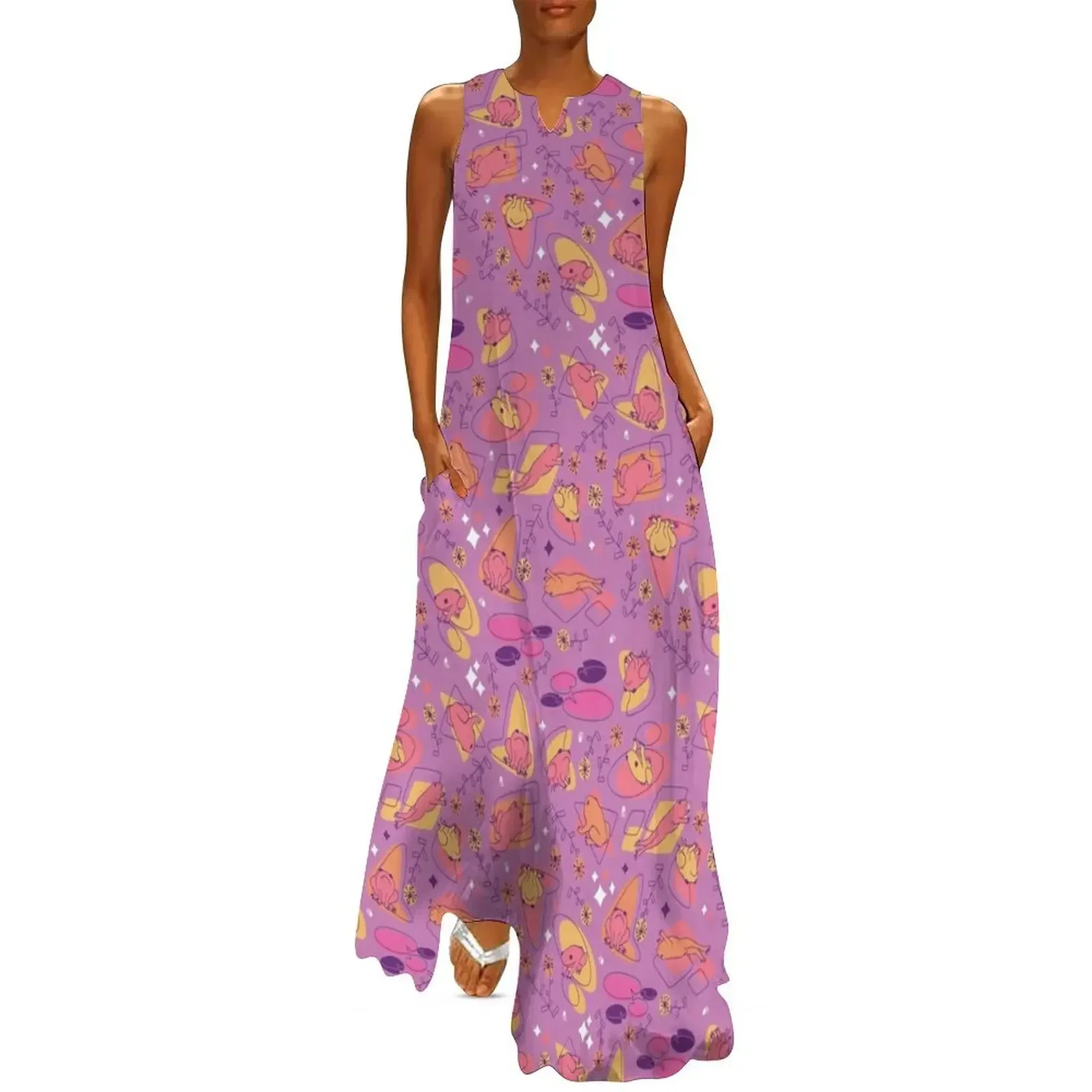 

Atomic Frogs! Hop-wave Long Dress summer outfits for women 2025 long dresses for women summer dresses party dresses women Dress