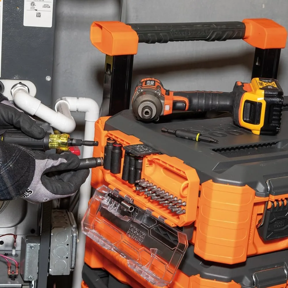 41-Piece Impact-Rated Screwdriver and Socket Set with Case, 26 Bits, 6 Deep Sockets for Versatile Use