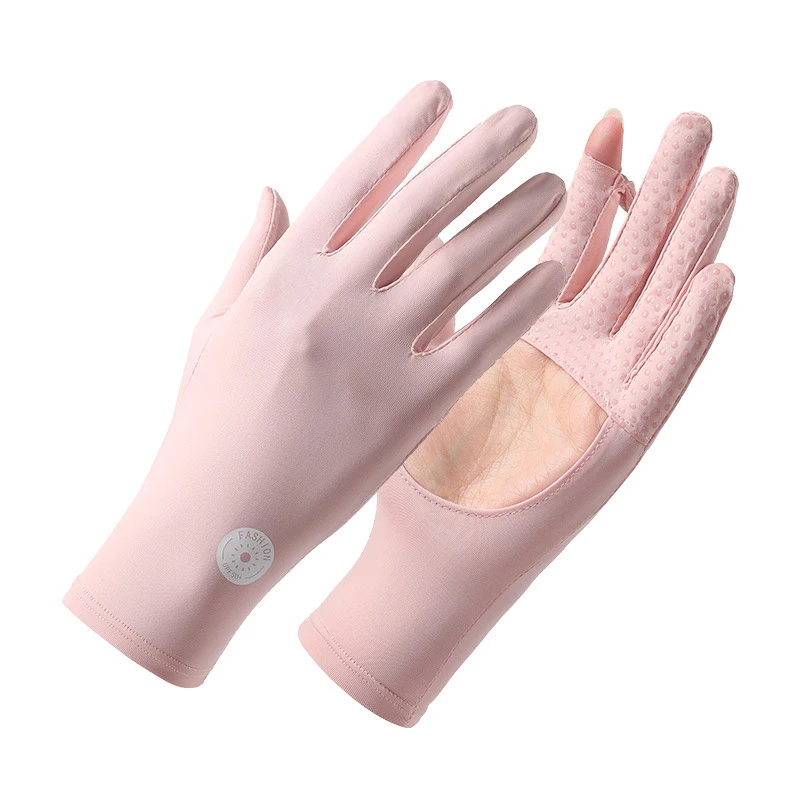 Palm Hollow Out Sonnenschutz-Handschuhe, atmungsaktive, rutschfeste Handabdeckungen mit Touchscreen-Funktion, dünne Sonnenschutzhandschuhe für das Fahren im Freien – Detail 8