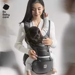 Bc Babycare Baby Ergonomic Carrier with Hip Seat Suitable for 0-36 months Use for 44 lbs Fabric Lightweight Easy to Carry