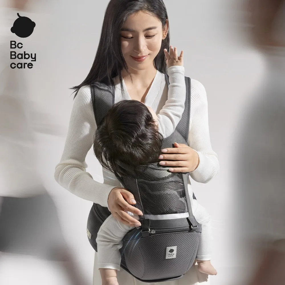 Bc Babycare Baby Ergonomic Carrier with Hip Seat Suitable for 0-36 months Use for 44 lbs Fabric Lightweight Easy to Carry