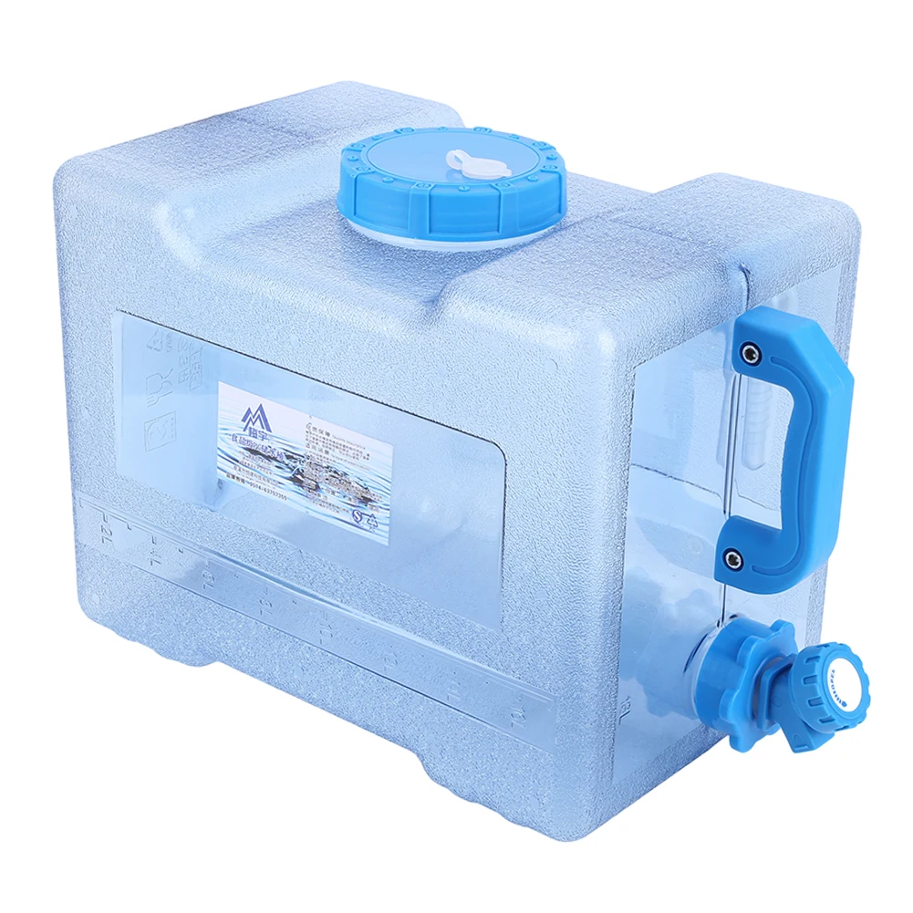 6/8/13/18L التخييم دلو تخزين المياه حاوية المياه المحمولة إبريق لا تسرب سعة كبيرة للتخييم الطبخ نزهة التنزه #4