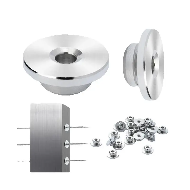

SucceBuy 51Pack Cable Railing Kit 1/8" Wheel Protector with Black Invisible 1/8" Tensioner &Covers for 0.41inch Horizontal Hole