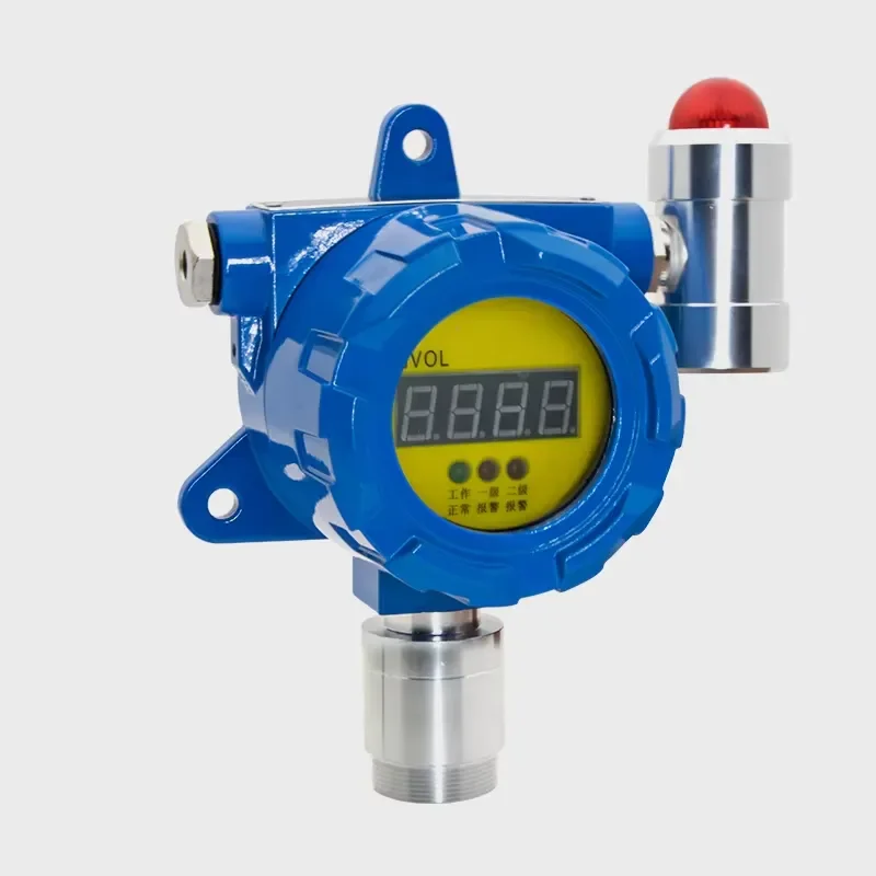 Industrial Stationary Combustible Gas Detector with VOC Monitoring High Precision Laser Sensor Stainless Steel Wall Mounted