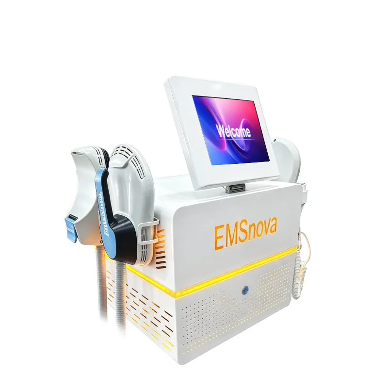Mecavie EMSNova 6500W 4 Handles HIEMT Sculpt Machine Fat Loss Muscle Build Butt Lift Salon Home Body Shaping Equipment