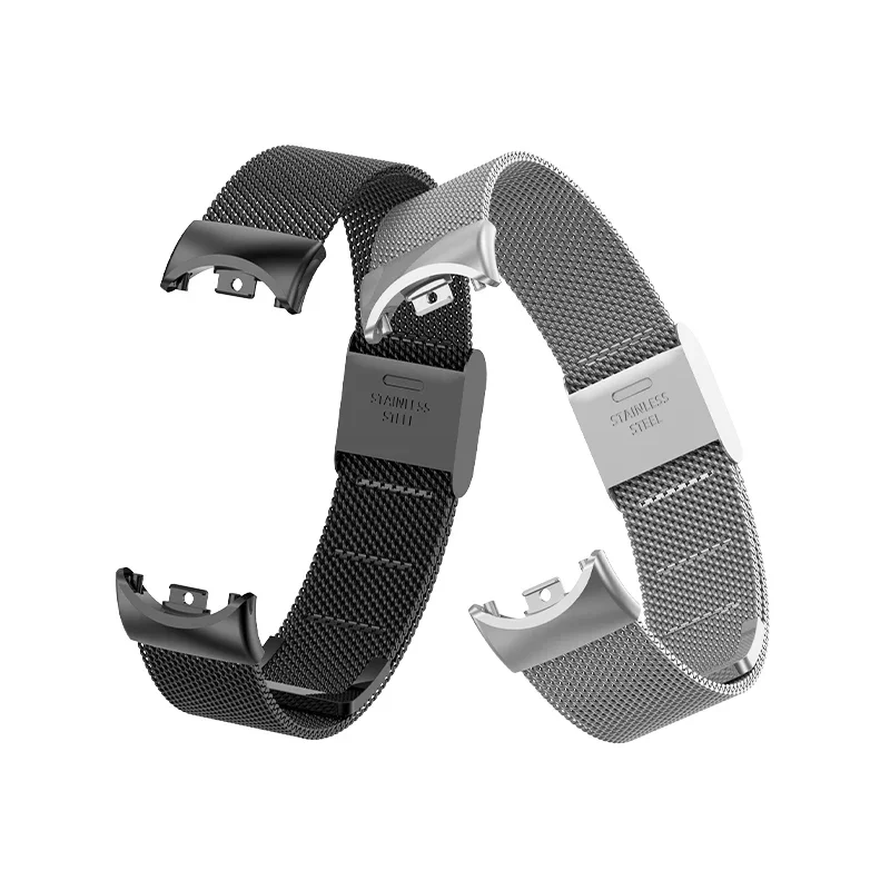 Metal mesh stainless steel strap for Xiaomi Mi Band 8 smartwatch accessories bracelet for MiBand 8 replacement watchband Correa