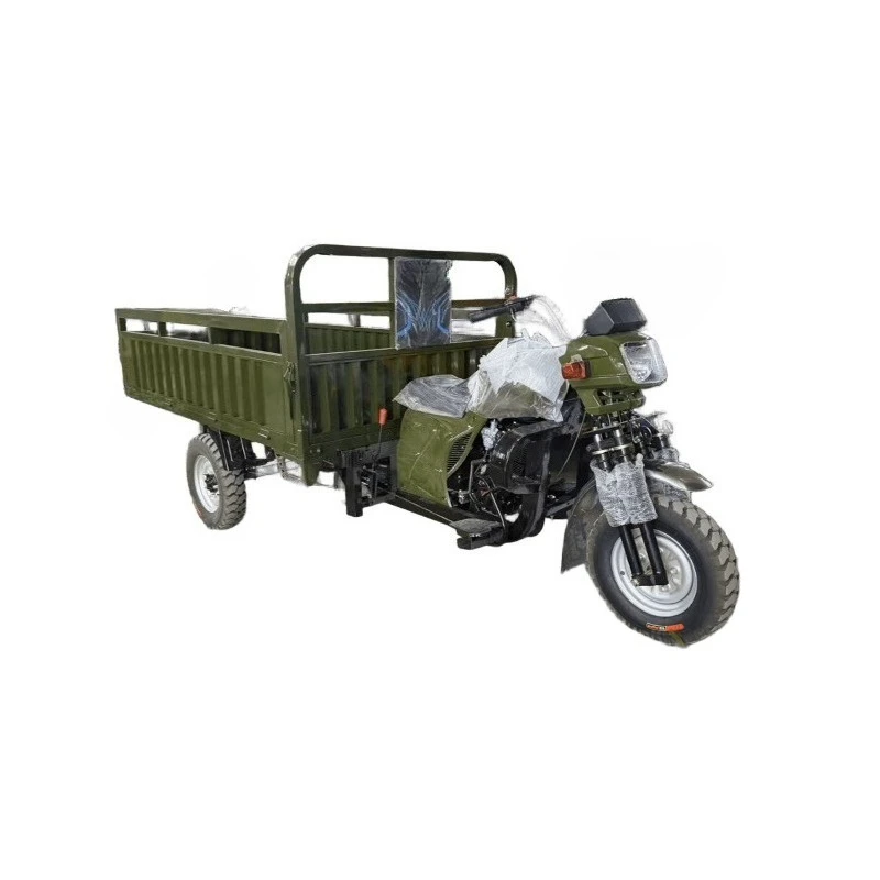 200CC Air-Cooled Heavy-Duty Fuel Cargo Tricycle Farm-Use Three-Wheel Motorcycle For Mountain And Construction Transport