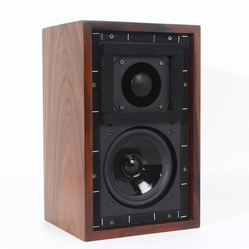 

60W Bookshelf Speakers 8 Ohm Monitor Sound Box 2-Way Passive Loud Speaker HiFi 75Hz-20KHz Wood Audio For Home Theater DJ Studio