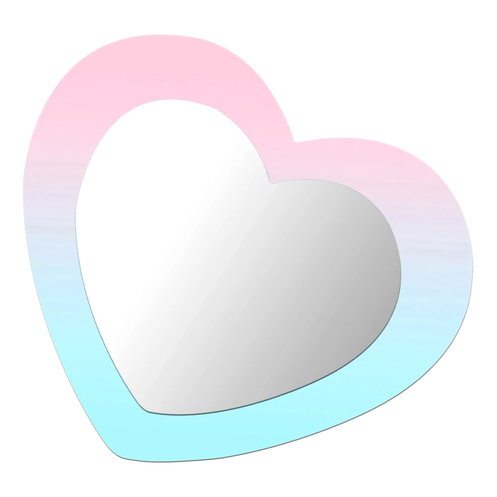 

Heart Shaped Mirror Sticker Acrylic Adhesive Wall Decal Waterproof Durable Easy Install Decorative Living Room Bedroom Non