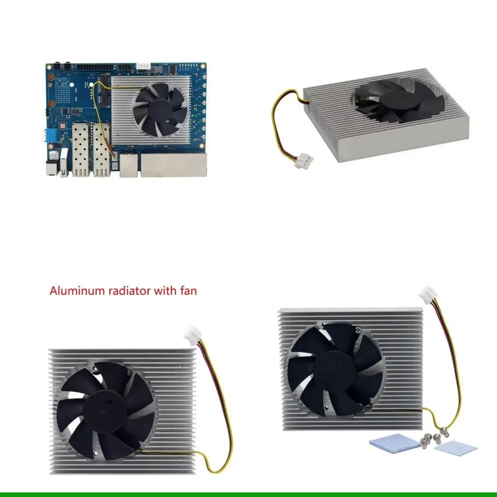 

U55C Aluminum Heatsink with Fan for Banana Quick Cooling and Quiet Operation