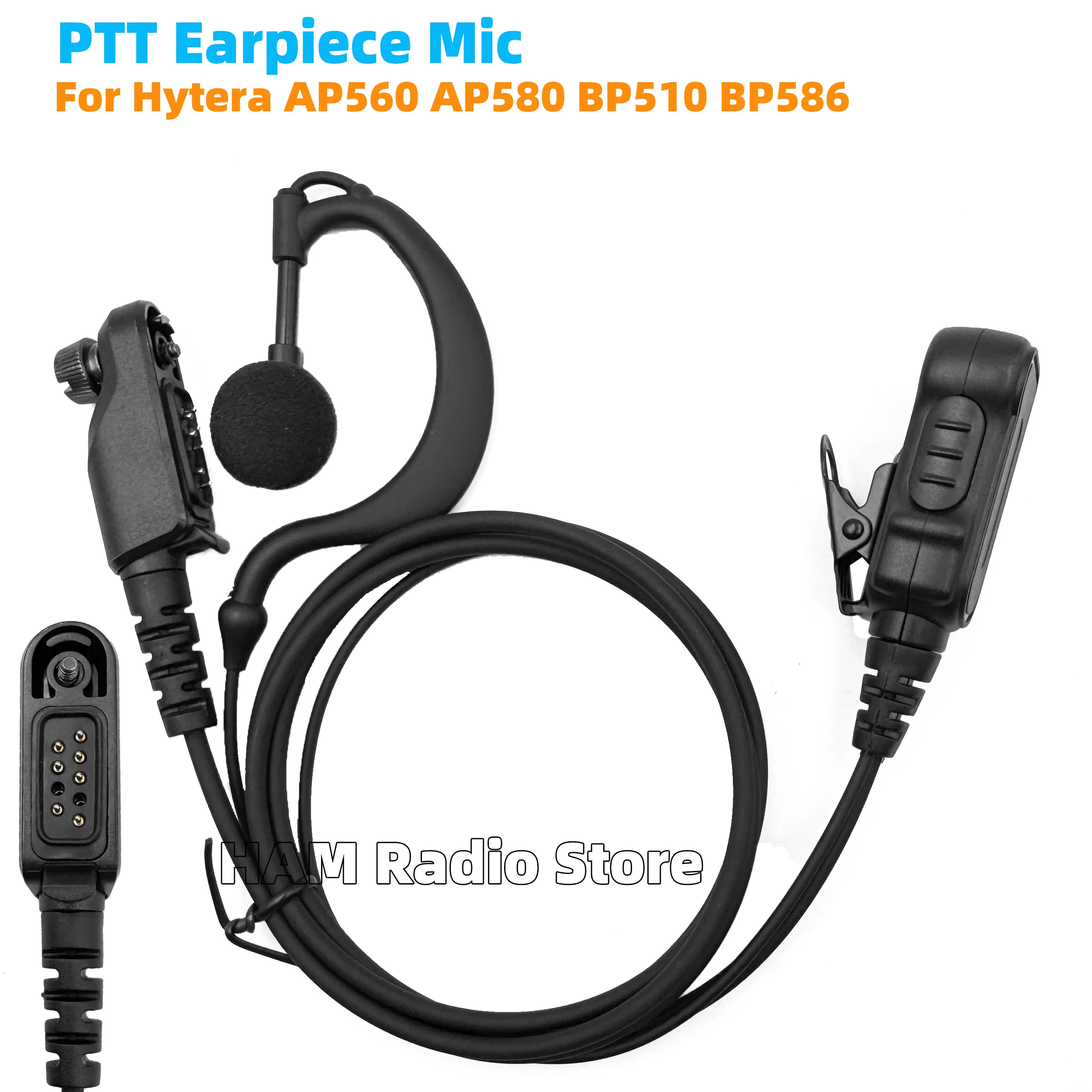 Walkie Talkie auricular micrófono PTT auriculares para Hytera AP512 AP515 AP516 AP562 AP566 BP565 BP566 BP568 BP515 BP512 BP516 BP518 Radio