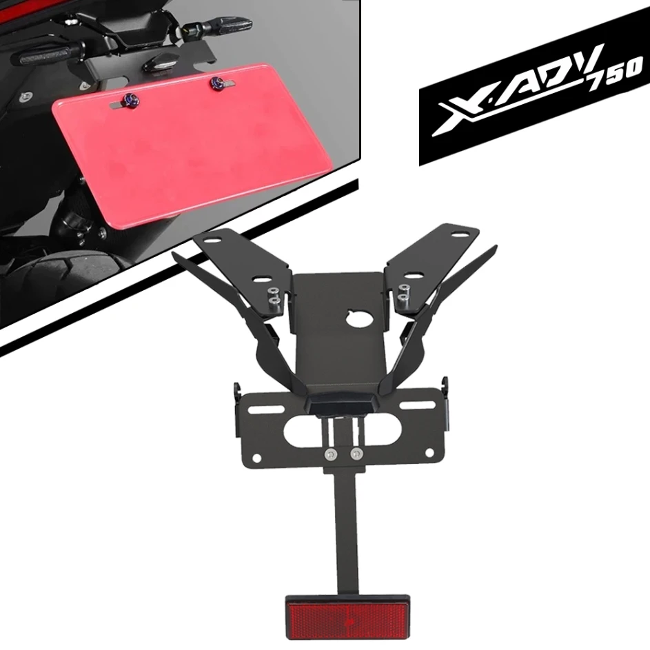 2027 FOR HONDA XADV 750 2021-2022-2023-2026 License Plate Holder Fender Eliminator Registration Bracket  XAdv 750 Motorcycle