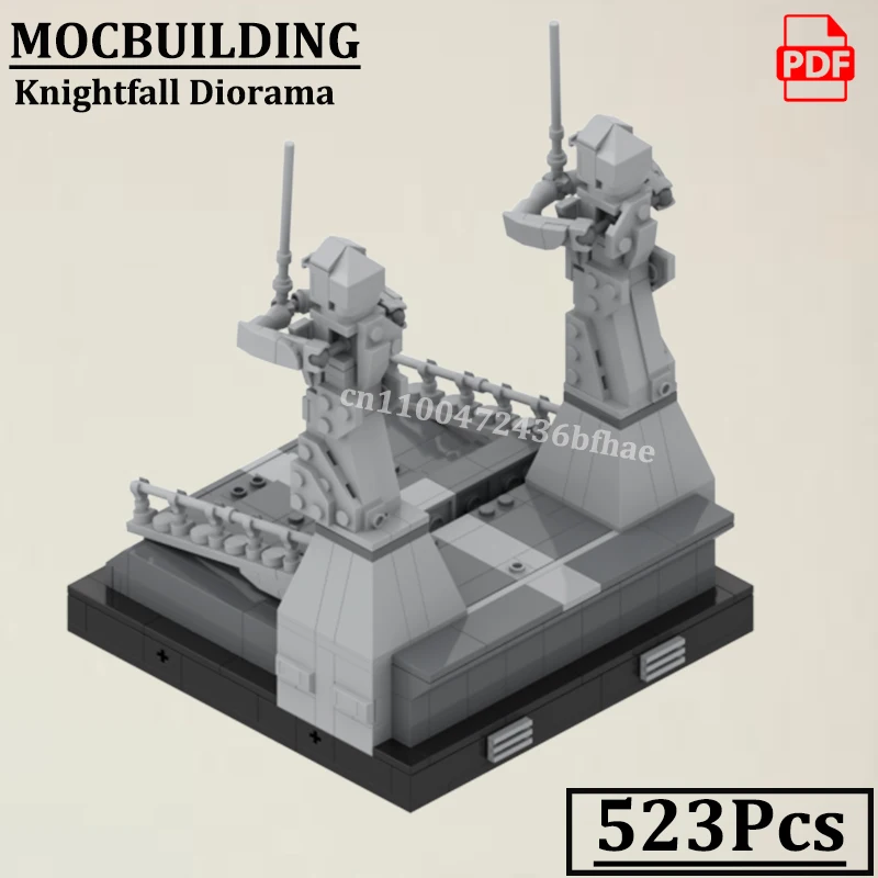 معبد مدخل الدرج المشهد الديوراما نموذج MOCBUILDING الطوب الإبداعي سي فاي ستار فيلم البناء الطوب اللعب هدية