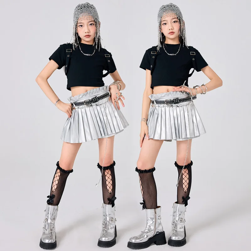 

June 1 Girls Jazz Clothing Children's Hip Hop Street Dance Fashion Clothing Summer Suit Women's Troupe Model Walk Show Clothes
