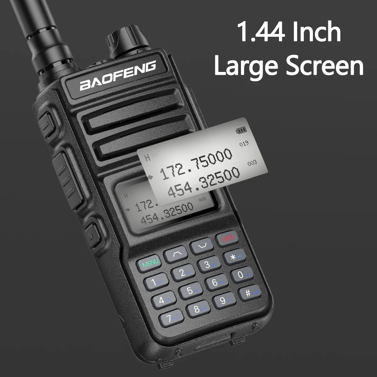 BaoFeng-Walkie Talkie Radio, Soporte Tipo-C Cargador, 10W de Potencia, 999CH, 50km, Actualización, 1, 2, Radio de Dos Vías