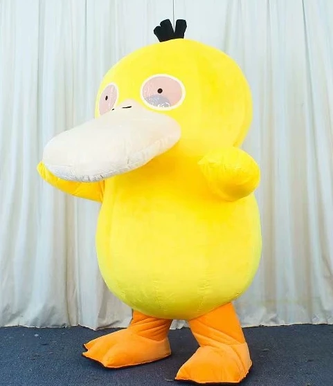 

Adult Inflatable Duck Mascot Costume Cartoon Characters Plush Suits Halloween Carnival Party Outfits Advertising Ceremony Props