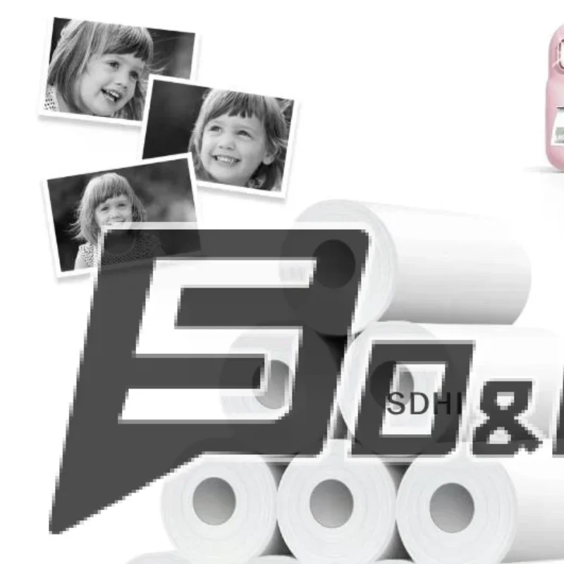 10Rolls 57x25mm White Thermal Paper For Children's Camera Instant Print Kids Camera Printing Paper Replacement Accessories